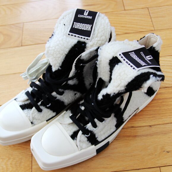 BNWT SS24 RICK OWENS DRKSHDW x CONVERSE TURBODRK SNEAKERS 7 & 8 & 9 - Picture 2 of 13